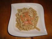 Teigwaren mit Lachssauce - Rezept