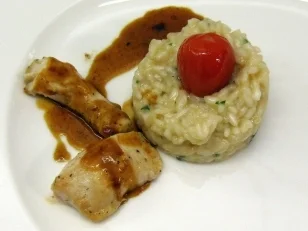 Rezept: Balsamico-Kaninchen an Risotto Balsamico-Kaninchen an Risotto - Rezept