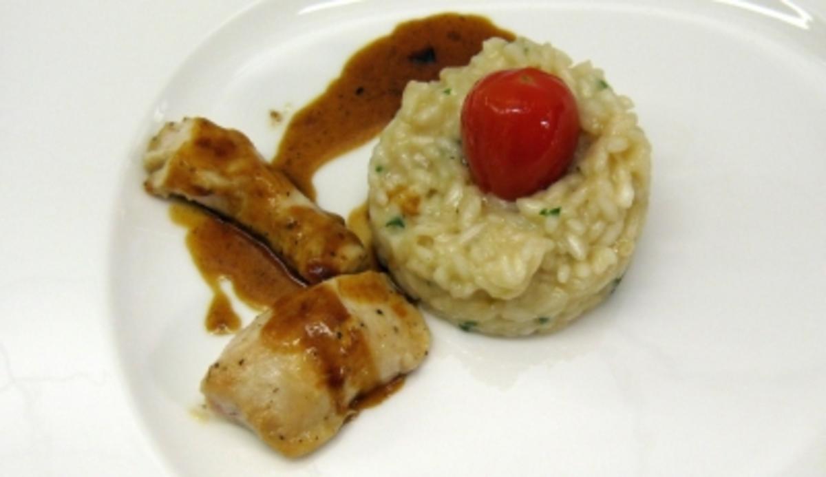 Balsamico-Kaninchen an Risotto - Rezept Eingereicht von Unter Volldampf