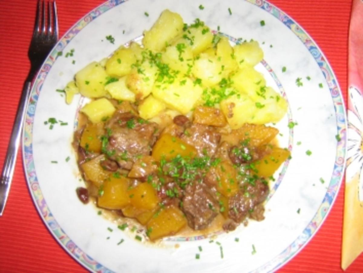 Kürbis-Gulasch - Rosa - Rezept von heinzelfrau