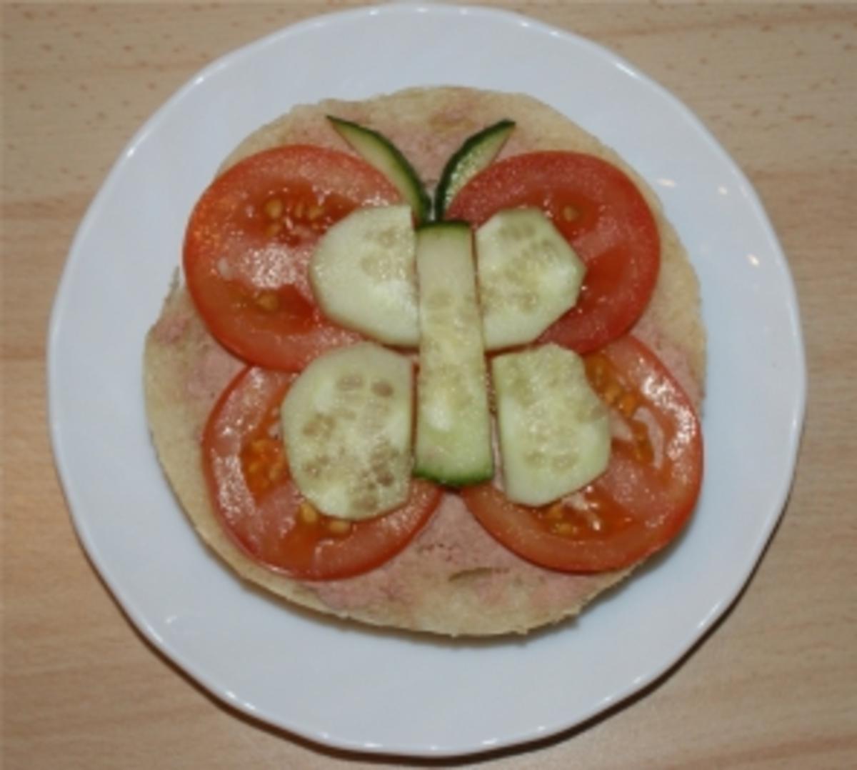 Bilder für Kinder Leberwurst-Brot - Rezept