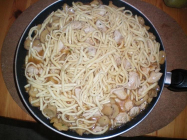 Champignon Rahmgeschnetzeltes mit Spätzle - einfach - 188 kcal/100g Champignon Rahmgeschnetzeltes mit Spätzle - einfach - 188 kcal/100g