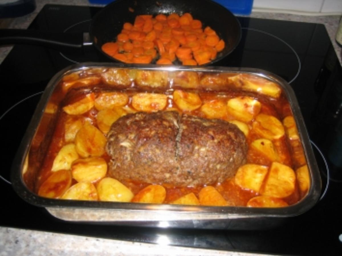 Hackbraten mit Karottengemüse - von beach80 Hackbraten mit Karottengemüse - von beach80