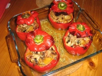 Rezept: Paprika gefüllt auf badische Art Paprika gefüllt auf badische Art - Rezept