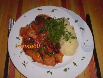 Rezept: Pikantes Wurstgulasch Bild Nr. 2 Pikantes Wurstgulasch - Rezept - Bild Nr. 2