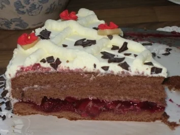 Rezept: "falsche" Schwarzwälder-Kirschtorte "falsche" Schwarzwälder-Kirschtorte - Rezept