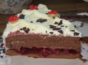 "falsche" Schwarzwälder-Kirschtorte - Rezept