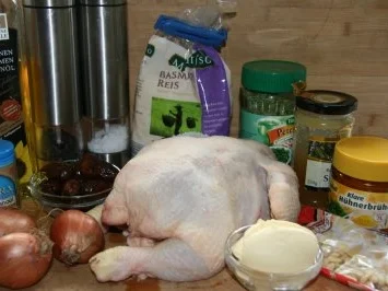 Rezept: Huhn: Brathähnchen marokanischer Art - wie aus 1001 Nacht Bild Nr. 2 Huhn: Brathähnchen marokanischer Art - wie aus 1001 Nacht - Rezept - Bild Nr. 2