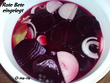 Gemüse  Rote Bete eingelegt - Rezept