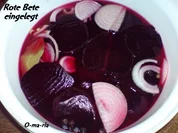 Gemüse  Rote Bete eingelegt - Rezept