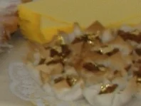 Rezept: Schweinefleisch im Körbchen mit Goldhäubchen Schweinefleisch im Körbchen mit Goldhäubchen - Rezept