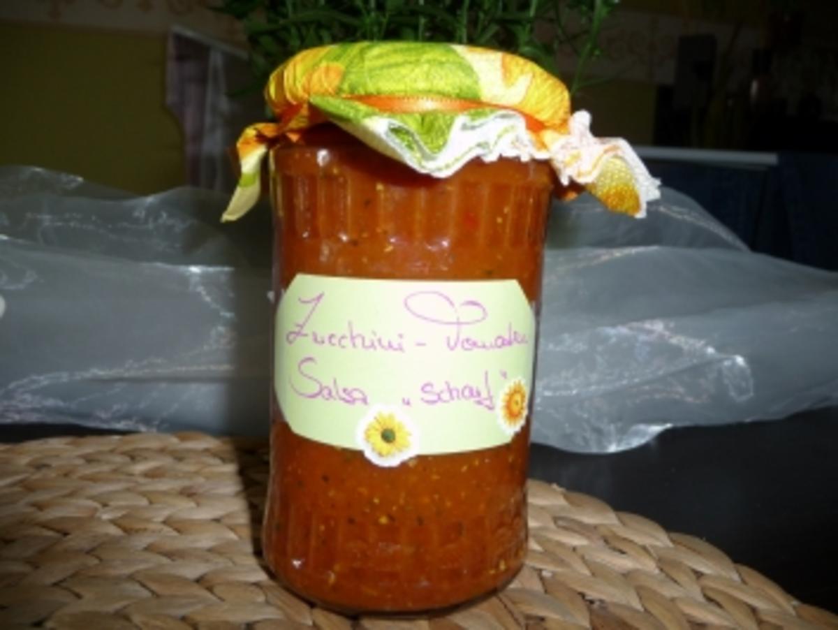 Zucchini-Tomaten Salsa "scharf" - Rezept