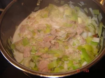 Thunfisch-Porree Soße - Rezept
