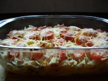 Rezept: Mangoldauflauf mit Nudeln Bild Nr. 4 Mangoldauflauf mit Nudeln - Rezept - Bild Nr. 4