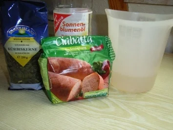 Rezept: Ciabatta mit Kürbiskernen Bild Nr. 2 Ciabatta mit Kürbiskernen - Rezept - Bild Nr. 2