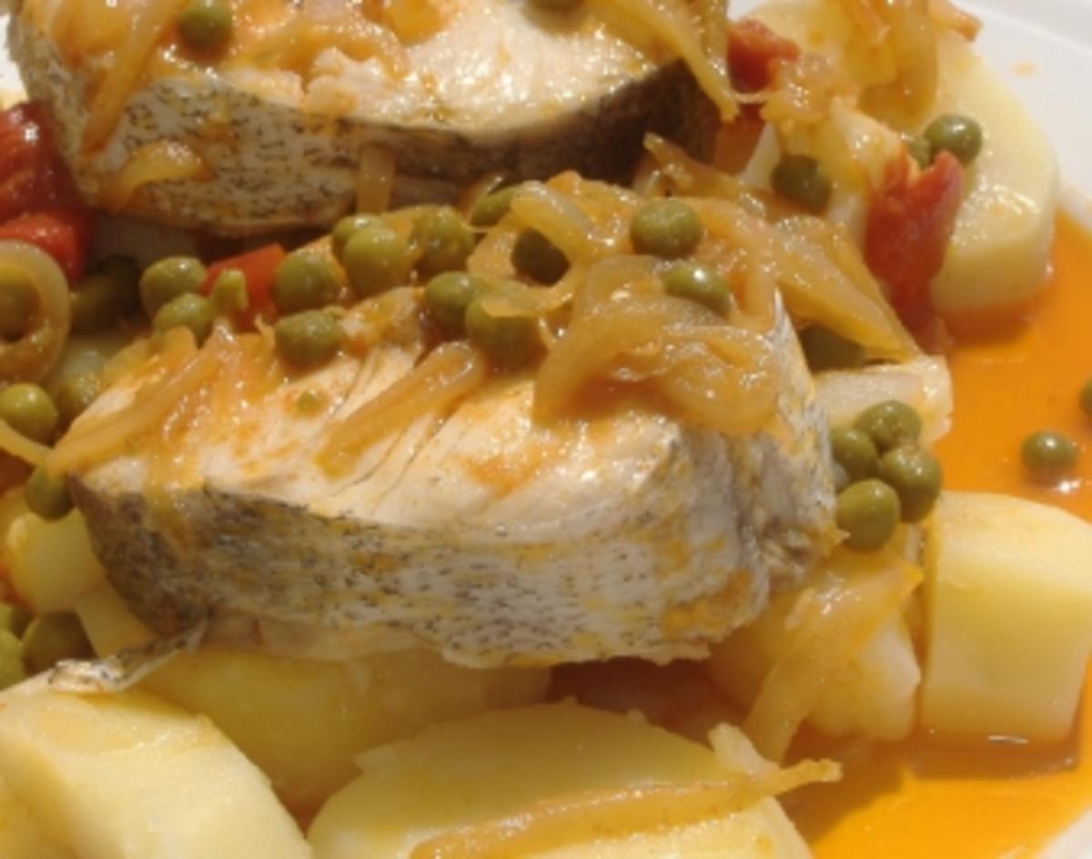 ( Galicien ) Merluza a la gallega - Rezept - kochbar.de