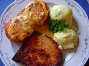 Kassler-Kotelett mit gefüllter Grilltomate - Rezept