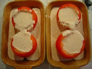 Rezept: Kassler-Kotelett mit gefüllter Grilltomate Bild Nr. 3 Kassler-Kotelett mit gefüllter Grilltomate - Rezept - Bild Nr. 3