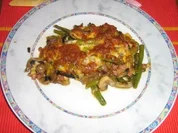 Bohnen-Champignon-Gratin - Rezept