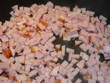 Rezept: Nudeln mit Käse-Schinken-Soße Bild Nr. 4 Nudeln mit Käse-Schinken-Soße - Rezept - Bild Nr. 4