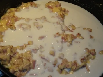 Rezept: Nudeln mit Käse-Schinken-Soße Bild Nr. 7 Nudeln mit Käse-Schinken-Soße - Rezept - Bild Nr. 7