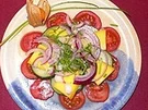 Mango-Tomaten-Zwiebelsalat - Rezept