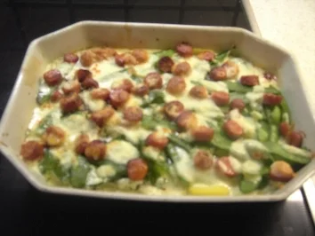 Wurst - Kartoffel-Kaiserschoten-Gratin - Rezept - Bild Nr. 5