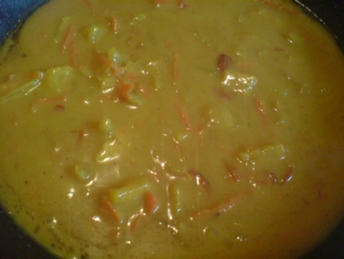 Mie-Nudeln in süß-scharfer Currysoße - Rezept - Bild Nr. 3