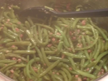 Lende mit frischen grünen Bohnen - Rezept - Bild Nr. 4