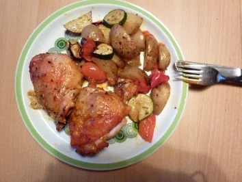 Fl/Huhn: Hähnchen mediteran - Rezept