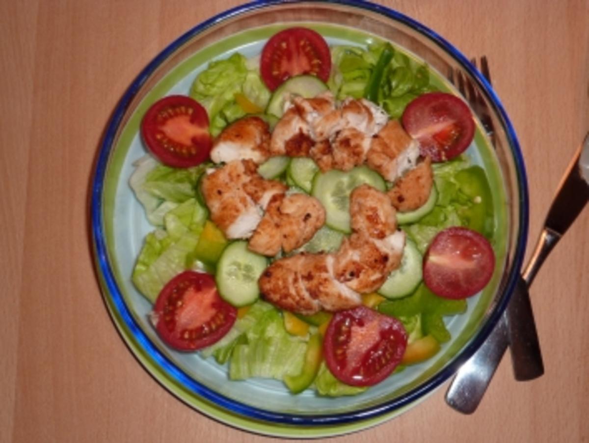 Salate: Salat mit Hähnchenbrust - Rezept - Bild Nr. 5