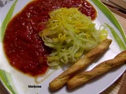 Zucchinispaghetti All´Arrabbiata  (Spiralschneider-Rezept) - Rezept