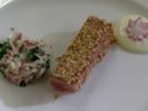 Gebratener Thunfisch mit Radieschen-Apfelsalat - Rezept
