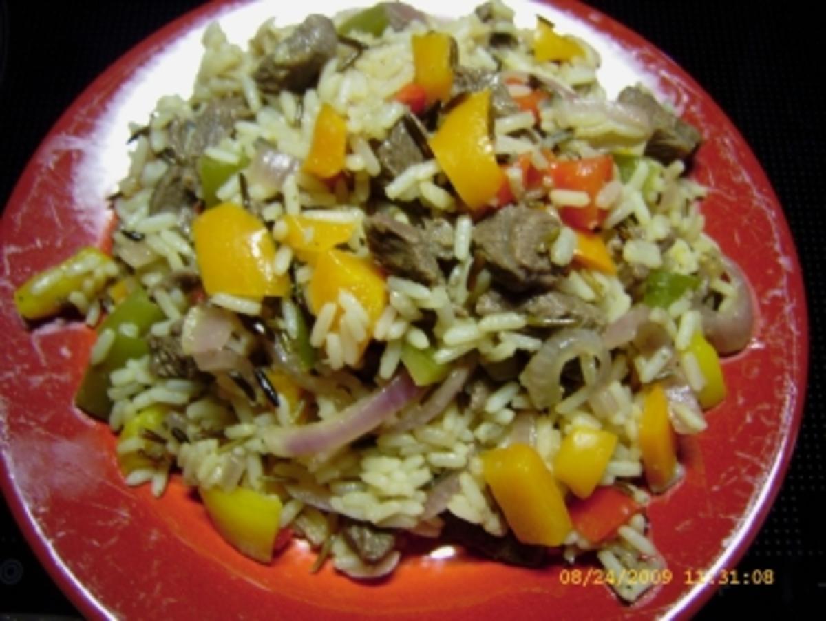 Filetpfanne mit Reis und Paprika - Rezept - Bild Nr. 2