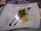 Forellen(Lachs)tatar auf Blinitürmchem - Rezept