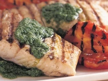 Heilbutt mit Rucola-Pesto - Rezept