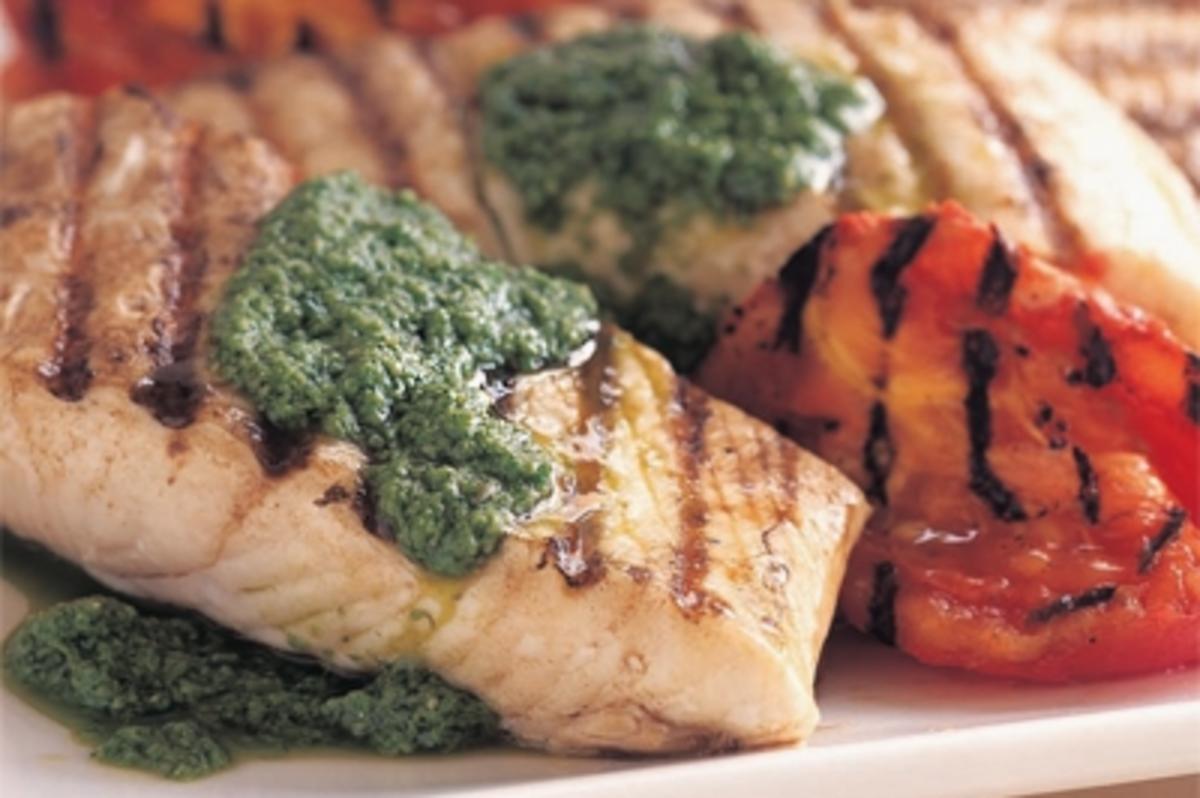 Heilbutt mit Rucola-Pesto - Rezept mit Bild - kochbar.de