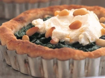 Rezept: Spinattörtchen mit Ziegenkäse Spinattörtchen mit Ziegenkäse - Rezept