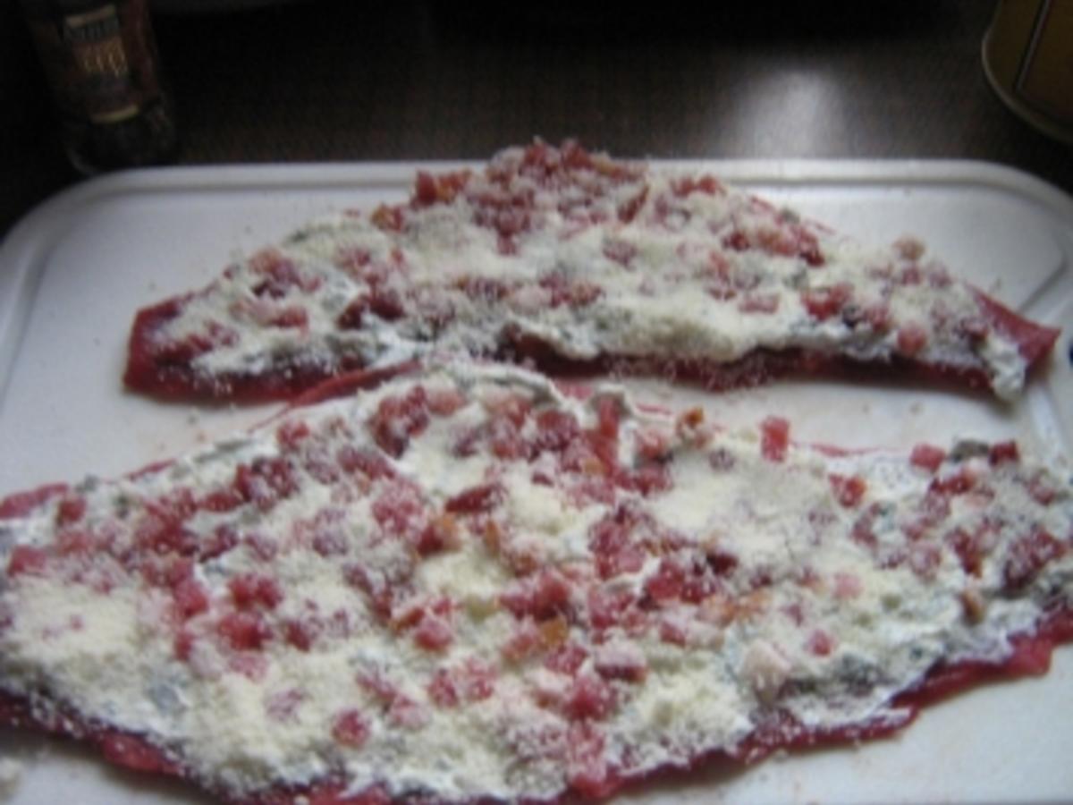 Rinderroulade mit pikanter Füllung - einfach - 170 kcal/100g
