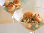 Jacobsmuscheln mit Mango und Avocado - Rezept