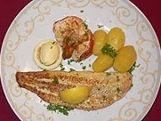 Rezept: Nordseezunge mit Salzkartoffeln Nordseezunge mit Salzkartoffeln - Rezept