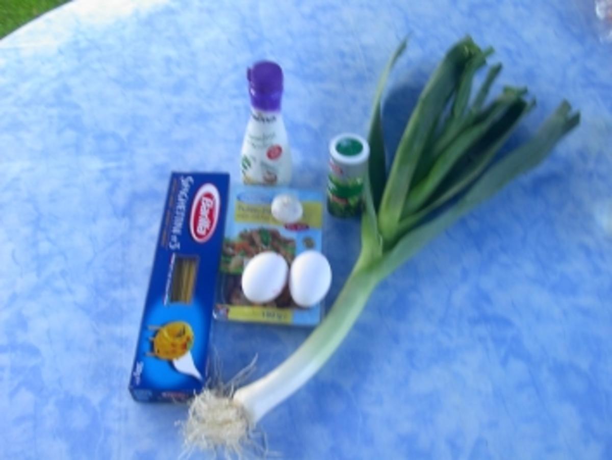 Rezept: Lauchspaghetti mit Putenstreifen Bild Nr. 2 Lauchspaghetti mit Putenstreifen - Rezept - Bild Nr. 2