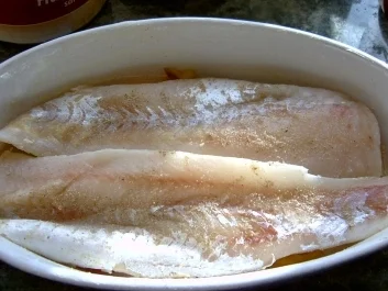 Rezept: Fisch: Alaska Seelachs mit Feta, Paprika und Trauben Bild Nr. 3 Fisch: Alaska Seelachs mit Feta, Paprika und Trauben - Rezept - Bild Nr. 3