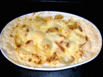 Rezept: Fisch: Alaska Seelachs mit Feta, Paprika und Trauben Bild Nr. 6 Fisch: Alaska Seelachs mit Feta, Paprika und Trauben - Rezept - Bild Nr. 6