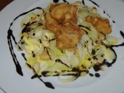 ( Galicien ) Ensalada con  ostras fritas - Rezept