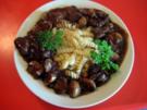 Feines Rindergulasch mit Pilzen - Rezept