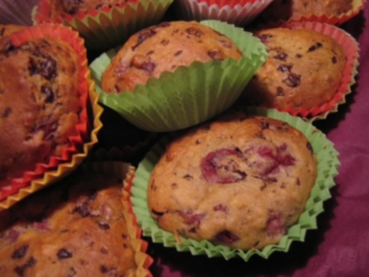 Schokoladen-Kirsch-Muffins - Rezept