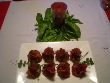 Rezept: gefüllte Prosciuto-Säckchen Bild Nr. 6 gefüllte Prosciuto-Säckchen - Rezept - Bild Nr. 6