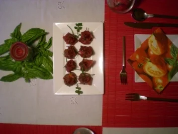 Rezept: gefüllte Prosciuto-Säckchen Bild Nr. 7 gefüllte Prosciuto-Säckchen - Rezept - Bild Nr. 7