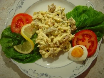 Eiersalat mit Bacon und Pfifferlingen... - Rezept